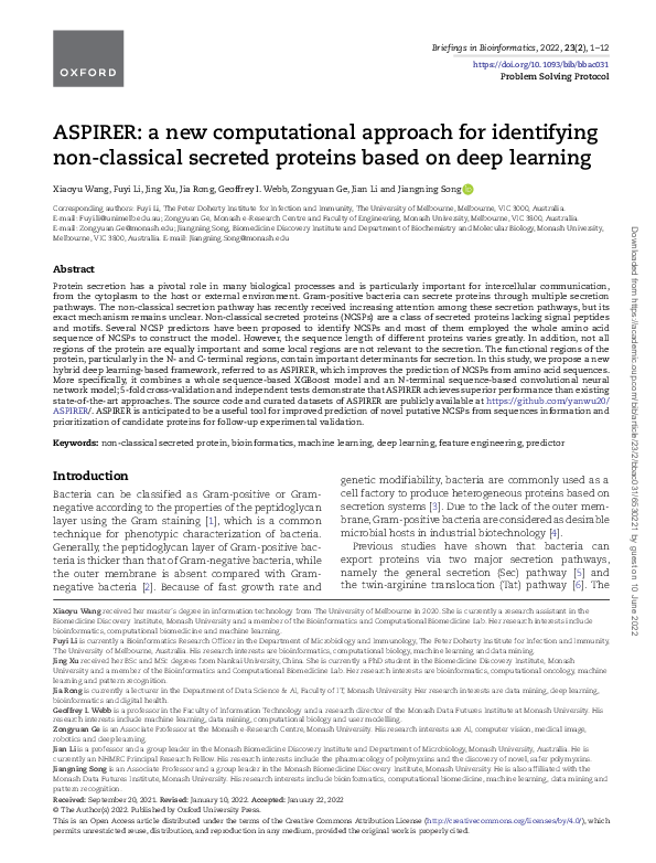 (PDF) ASPIRER: a new computational approach for identifying non ...