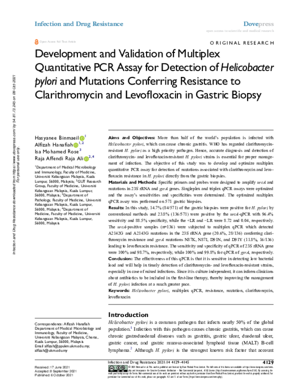 (PDF) Development and Validation of Multiplex Quantitative PCR Assay ...