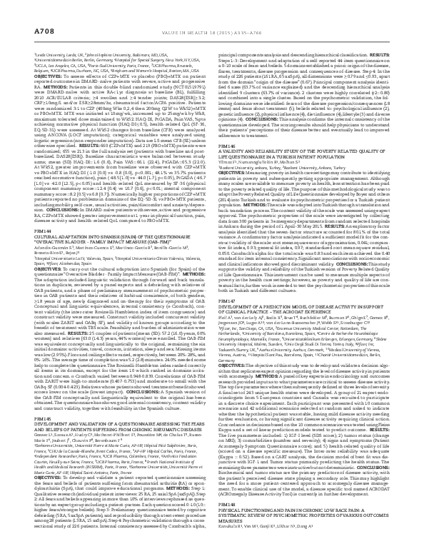 (PDF) Cultural Adaptation Into Spanish (Spain) of the Questionnaire ...
