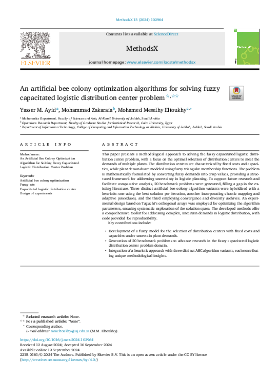 (PDF) An artificial bee colony optimization algorithms for solving ...