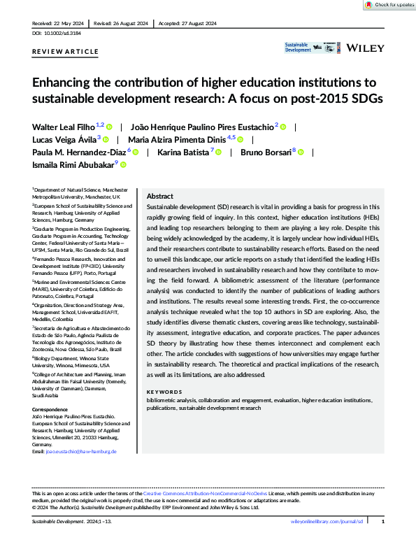 (PDF) Enhancing the contribution of higher education institutions to ...
