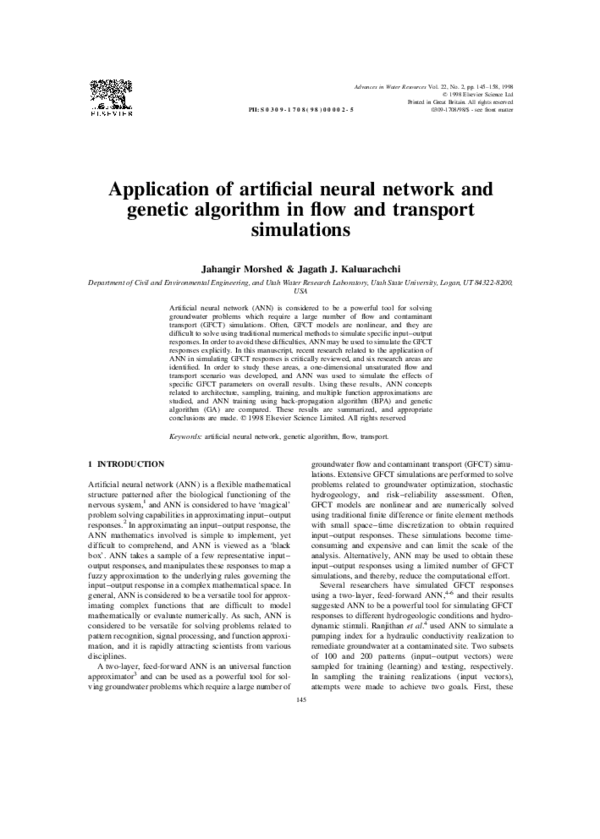 (PDF) Application of artificial neural network and genetic algorithm in ...