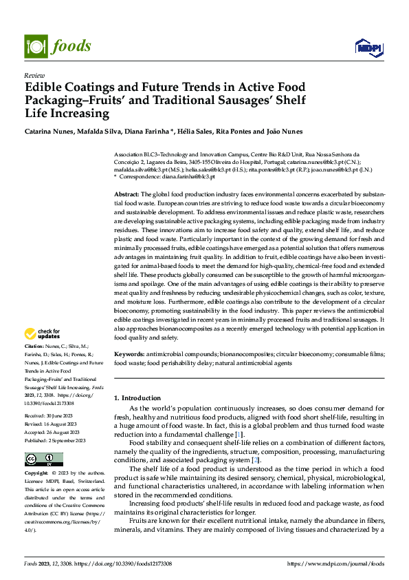 (PDF) Edible Coatings and Future Trends in Active Food Packaging–Fruits ...