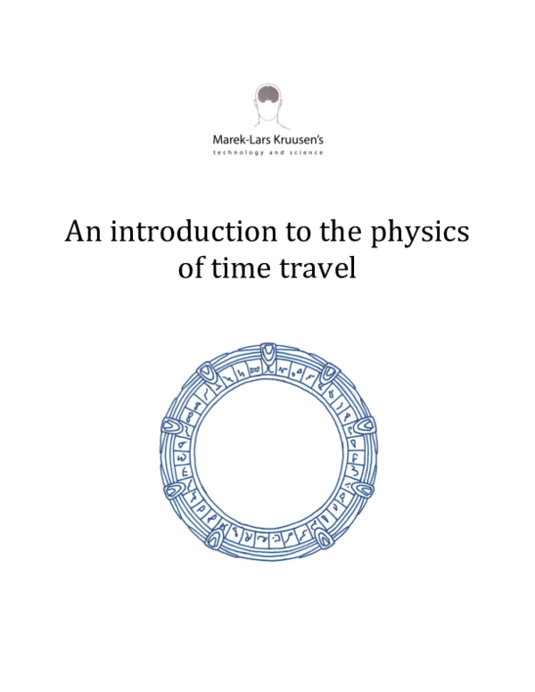 (PDF) An introduction to the physics of time travel