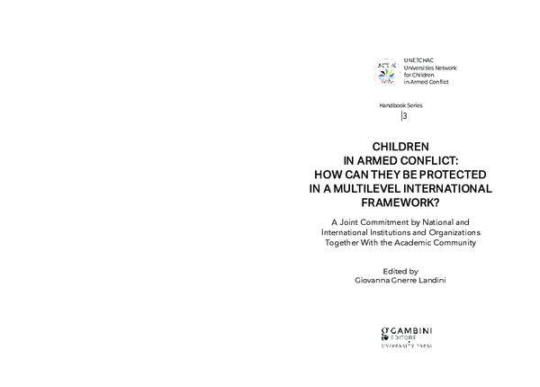 (PDF) Children Affected by Armed Conflict and the Risk of Child ...
