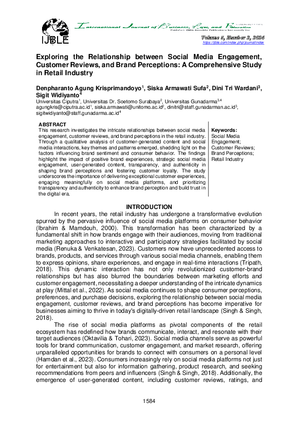 (PDF) Exploring the Relationship between Social Media Engagement ...