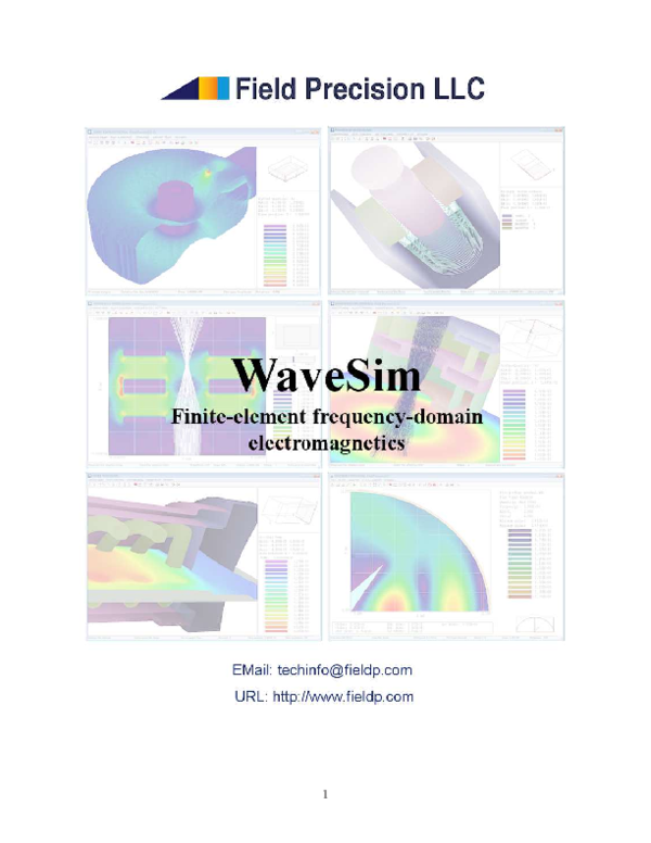 (PDF) Wavesim: finite-element frequency-domain electromagnetics