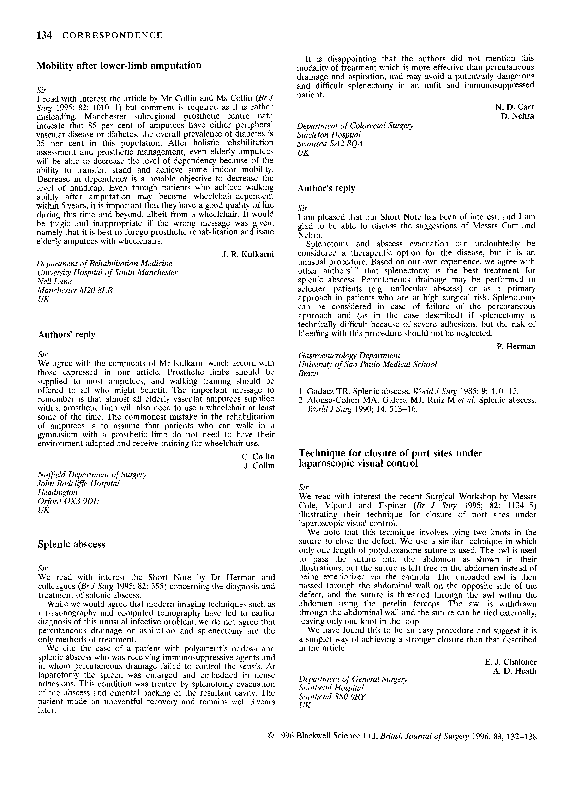 (PDF) Technique for closure of port sites under laparoscopic visual control