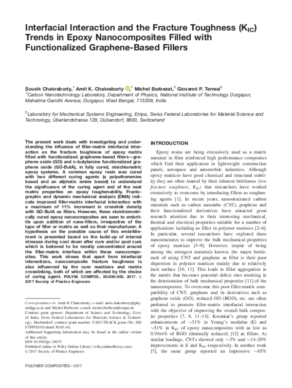 (PDF) Interfacial interaction and the fracture toughness (KIC) trends ...