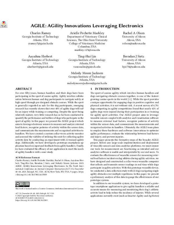 (PDF) AGILE: AGility Innovations Leveraging Electronics