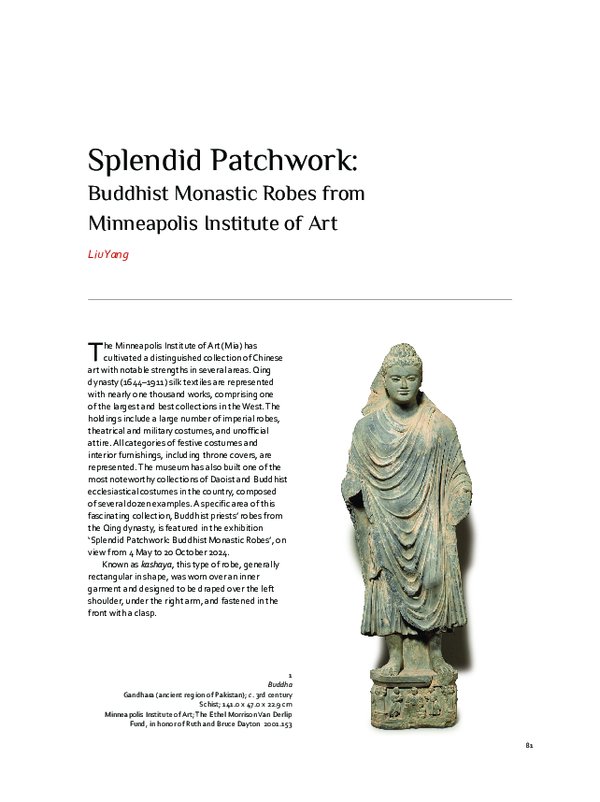 (PDF) Splendid Patchwork: Buddhist Monastic Robes from Minneapolis ...