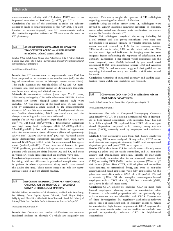 (PDF) M6 Comparing CTCA and CACS in assessing risk in high hazard ...