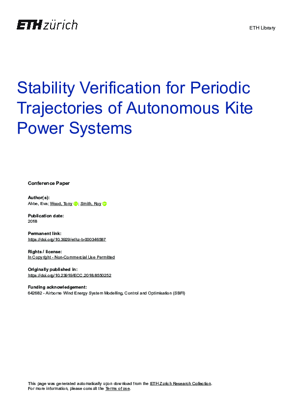 (PDF) Stability Verification for Periodic Trajectories of Autonomous ...