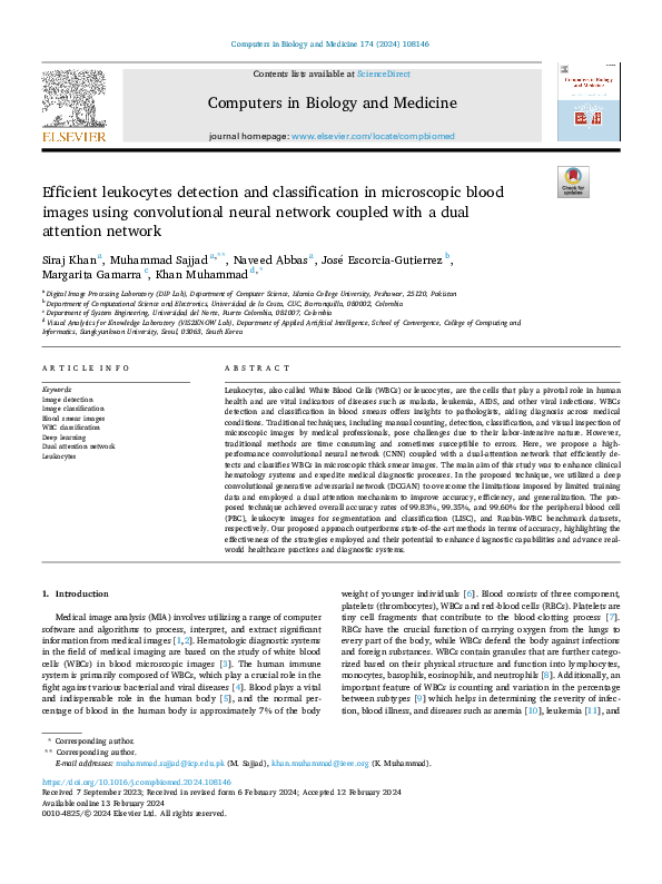 (PDF) Efficient leukocytes detection and classification in microscopic ...