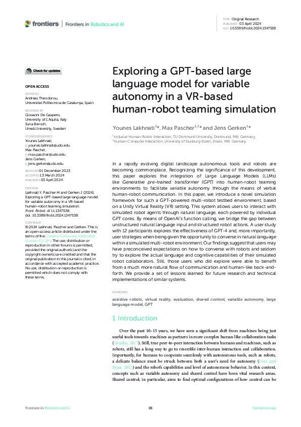 (PDF) Exploring a GPT-based large language model for variable autonomy ...