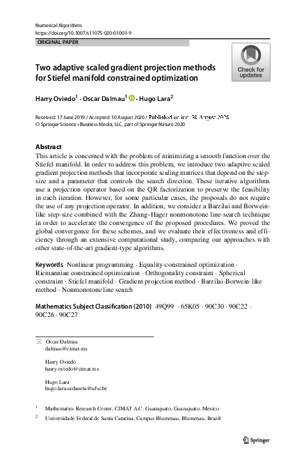 (PDF) Two adaptive scaled gradient projection methods for Stiefel ...