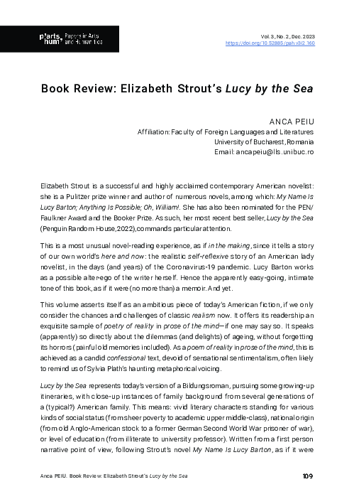 (PDF) Book Review. Elizabeth Strout's "Lucy by the Sea