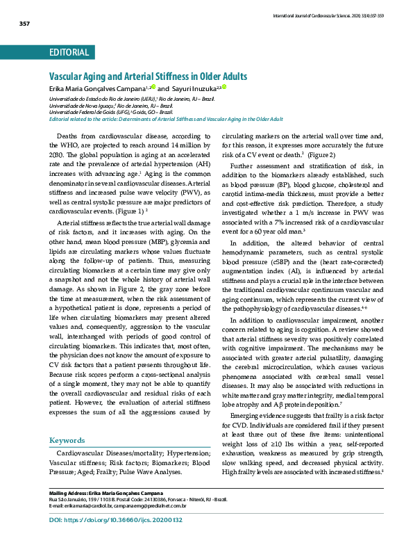 (PDF) Vascular Aging and Arterial Stiffness in Older Adults