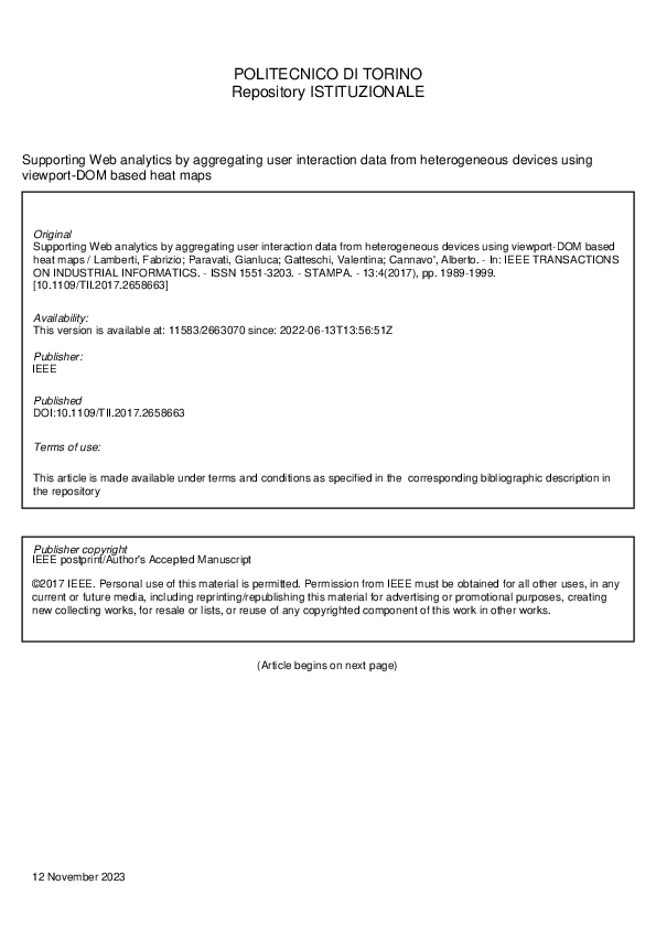 (PDF) Supporting Web Analytics by Aggregating User Interaction Data ...