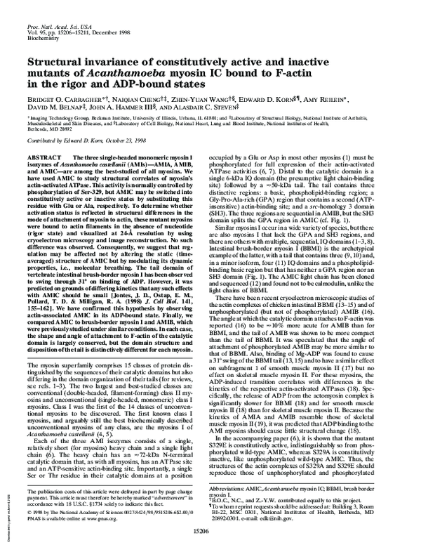 (PDF) Structural invariance of constitutively active and inactive ...