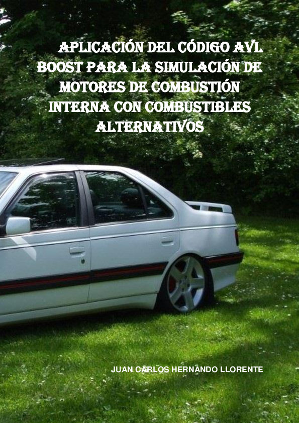 (PDF) Aplicación del código AVL Boost para la simulación de motores de ...