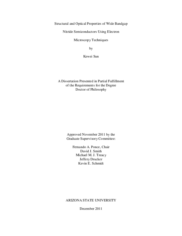 (PDF) Structural and Optical Properties of Wide Bandgap Nitride ...