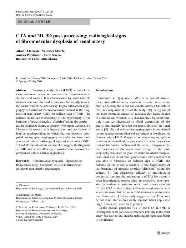 (PDF) CTA and 2D–3D post-processing: radiological signs of ...