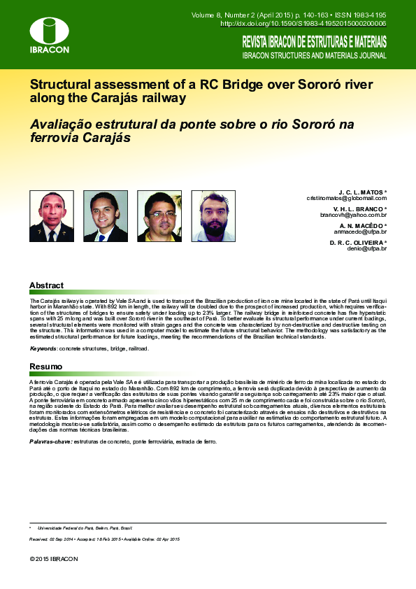 (PDF) Structural assessment of a RC Bridge over Sororó river along the ...
