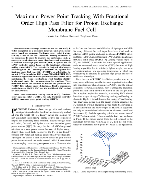 (PDF) Maximum power point tracking with fractional order high pass ...