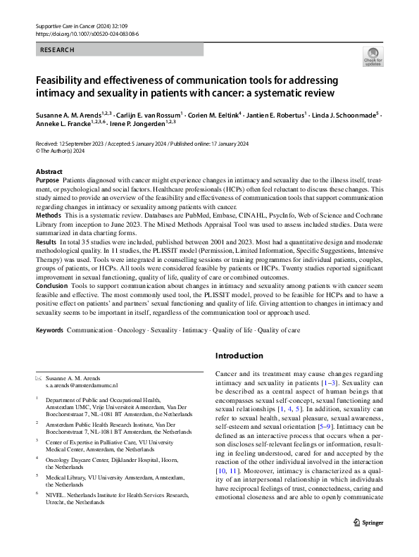 (PDF) Feasibility and effectiveness of communication tools for ...