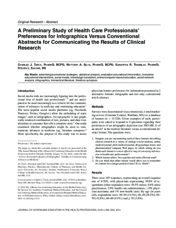 (PDF) A Preliminary Study of Health Care Professionals’ Preferences for ...