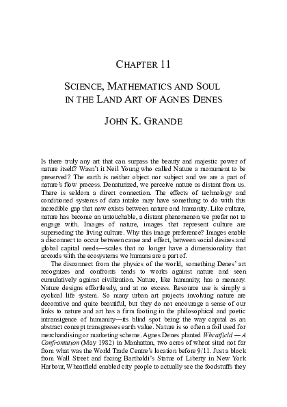 (PDF) John Grande, Chapter 11: SCIENCE, MATHEMATICS AND SOUL IN THE ...