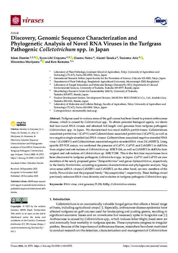 (PDF) Discovery, Genomic Sequence Characterization and Phylogenetic ...