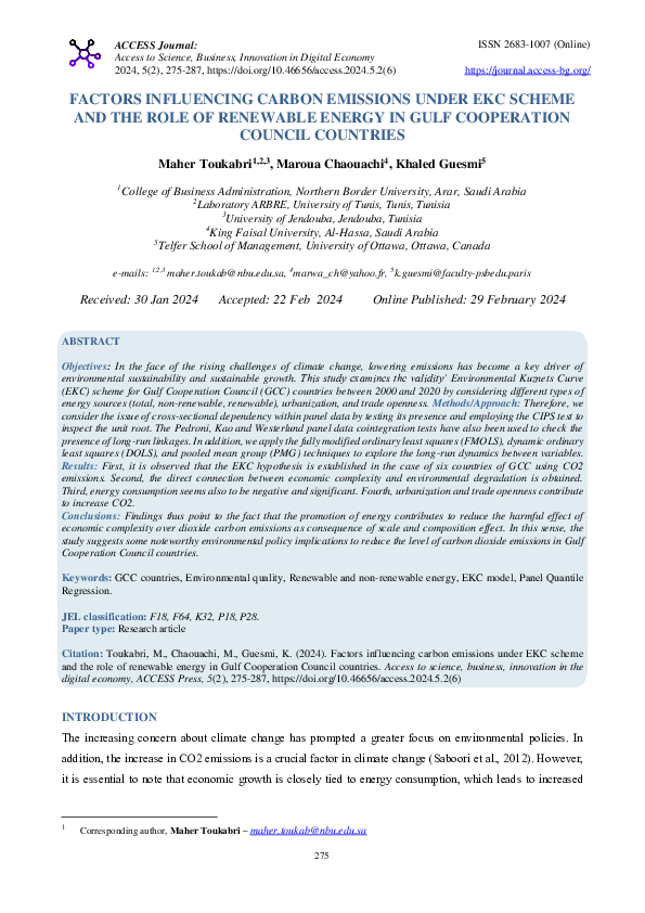 (PDF) Factors influencing carbon emissions under EKC scheme and the ...