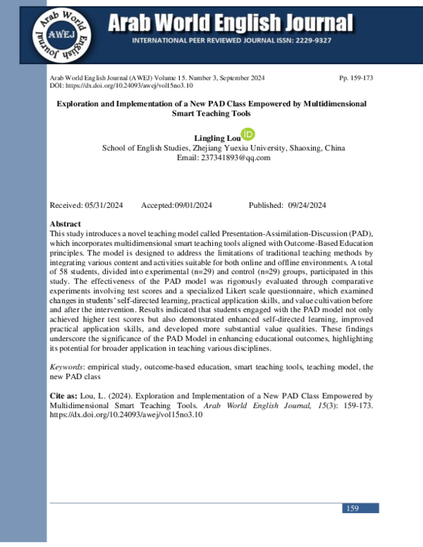 (PDF) Exploration and Implementation of a New PAD Class Empowered by ...