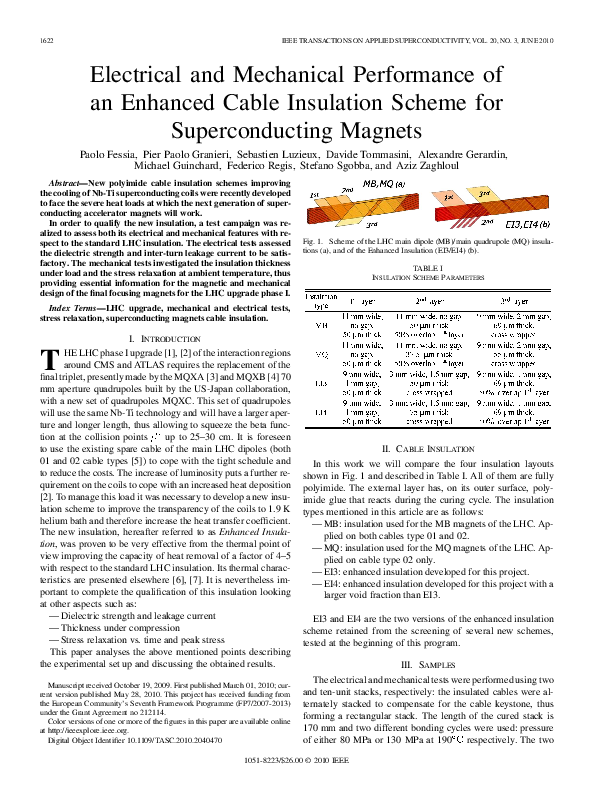 (PDF) Electrical and Mechanical Performance of an Enhanced Cable ...