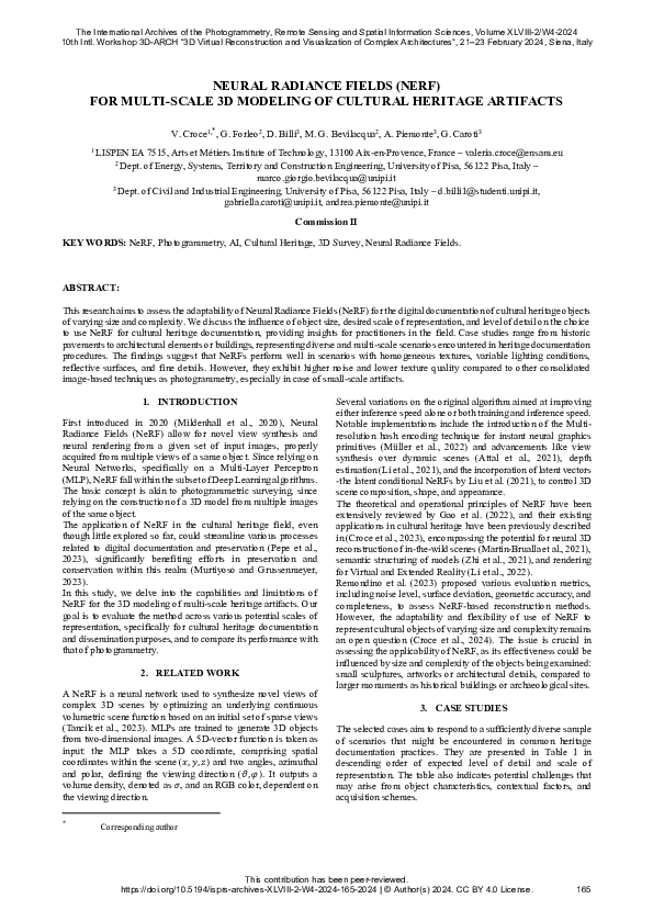 (PDF) Neural Radiance Fields (Nerf) for Multi-Scale 3D Modeling of ...