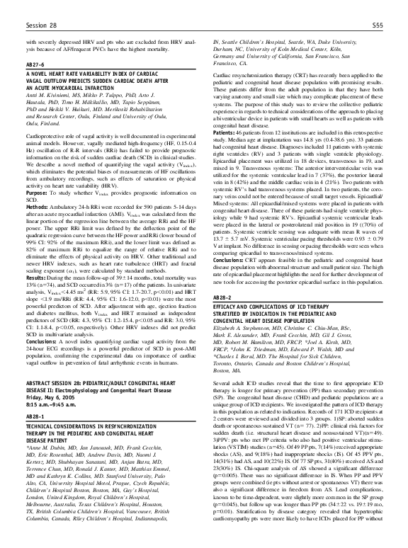 (PDF) Efficacy and complications of ICD therapy stratified by ...