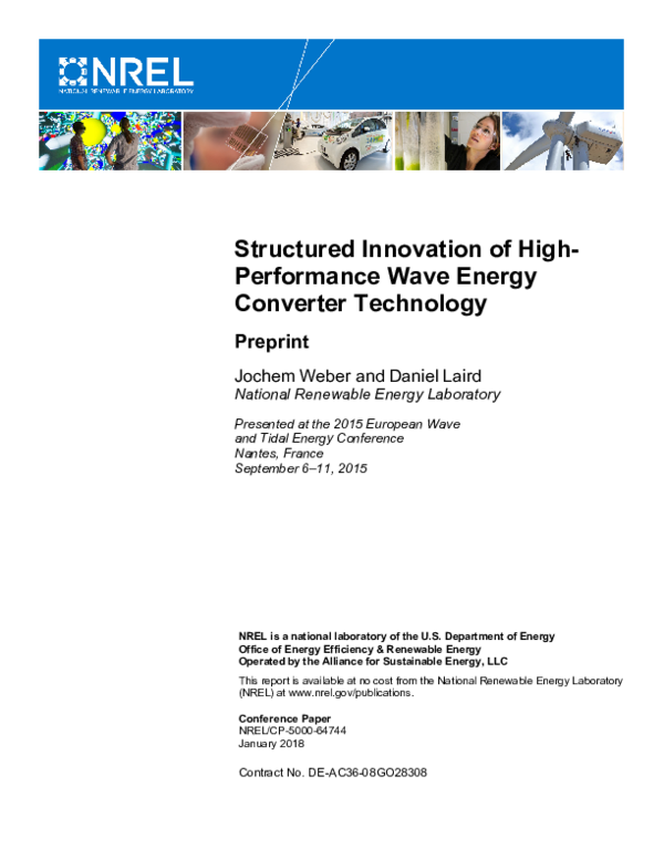 (PDF) Structured Innovation of High-Performance Wave Energy Converter ...