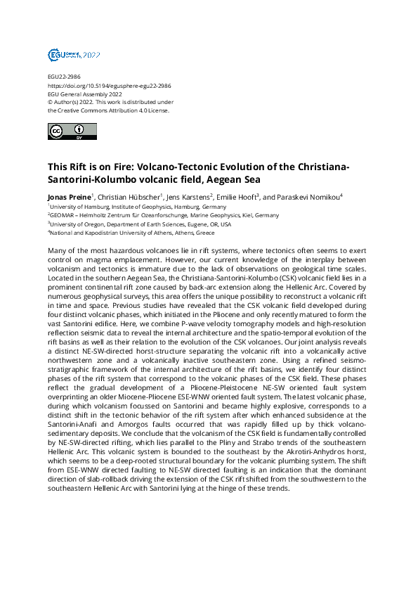 (PDF) This Rift is on Fire: Volcano-Tectonic Evolution of the ...