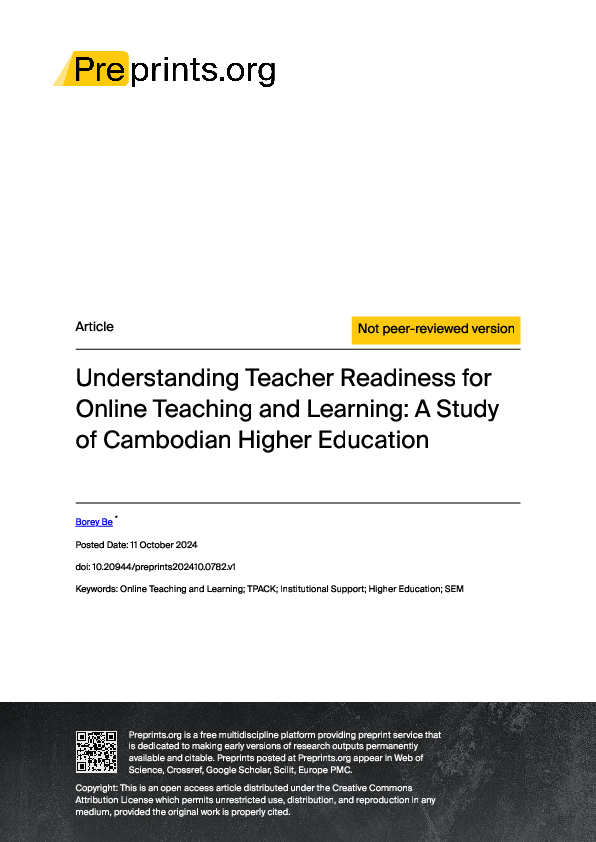 (PDF) Understanding Teacher Readiness for Online Teaching and Learning ...