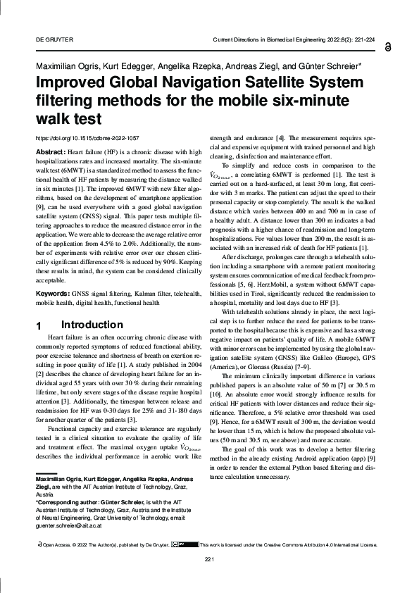 (PDF) Improved Global Navigation Satellite System filtering methods for ...