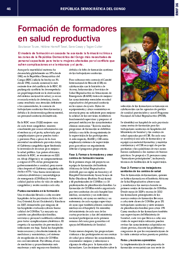 (PDF) Formación de formadores en salud reproductiva