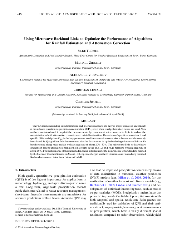 (PDF) Using Microwave Backhaul Links to Optimize the Performance of ...