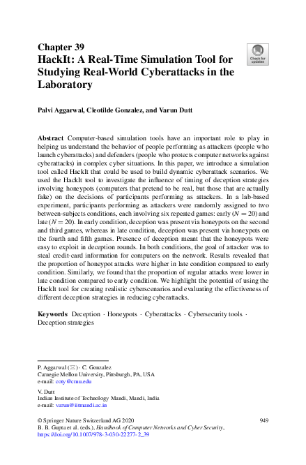 (PDF) HackIt: A Real-Time Simulation Tool for Studying Real-World ...