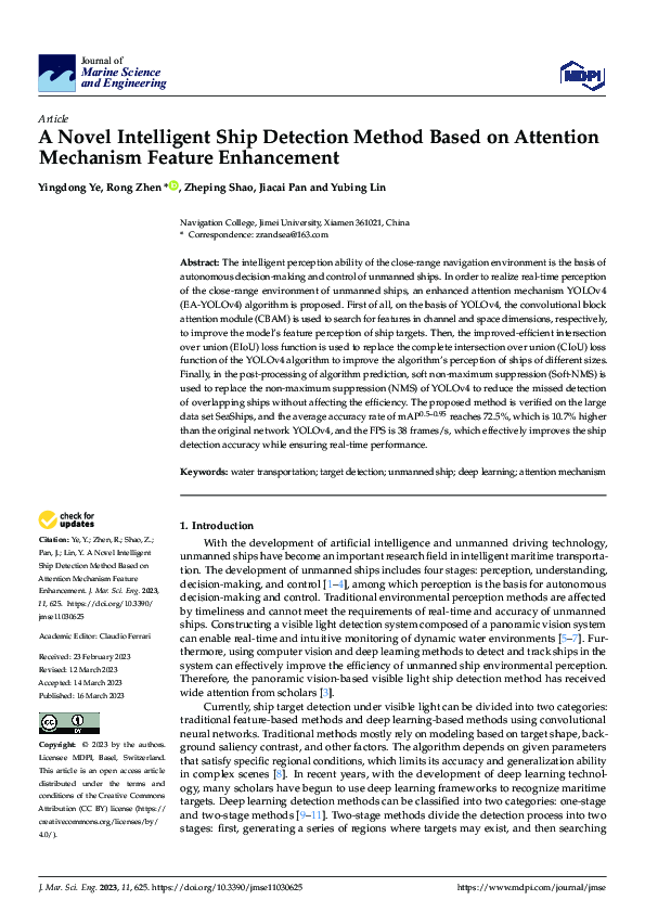 (PDF) A Novel Intelligent Ship Detection Method Based on Attention ...