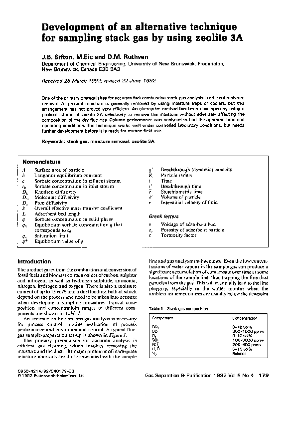 (PDF) Development of an alternative technique for sampling stack gas by ...