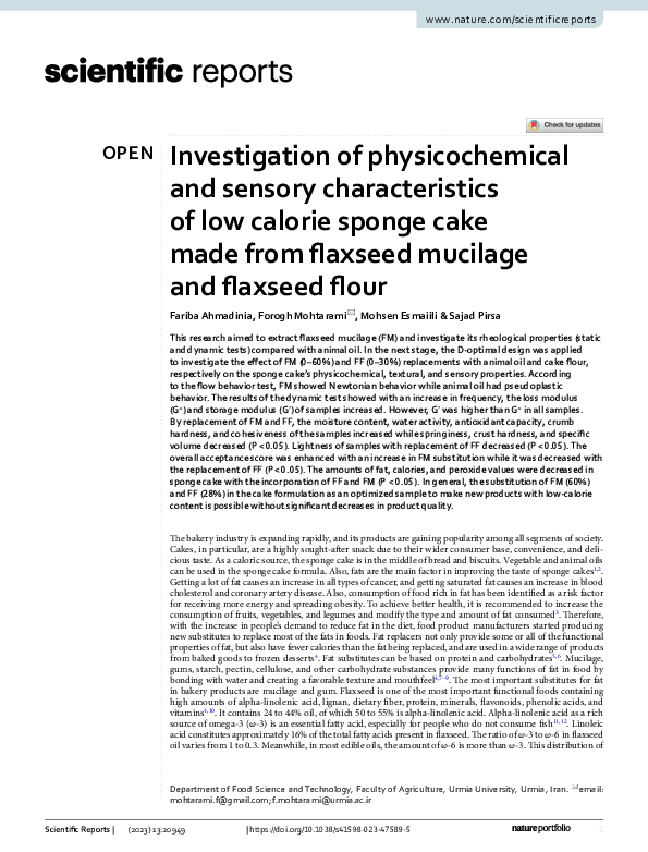 (PDF) Investigation of physicochemical and sensory characteristics of ...