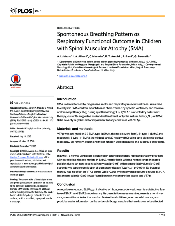 (PDF) Spontaneous Breathing Pattern as Respiratory Functional Outcome ...