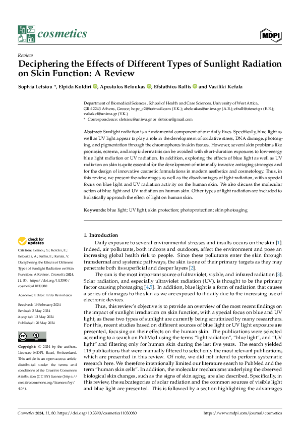 (PDF) Deciphering the Effects of Different Types of Sunlight Radiation ...